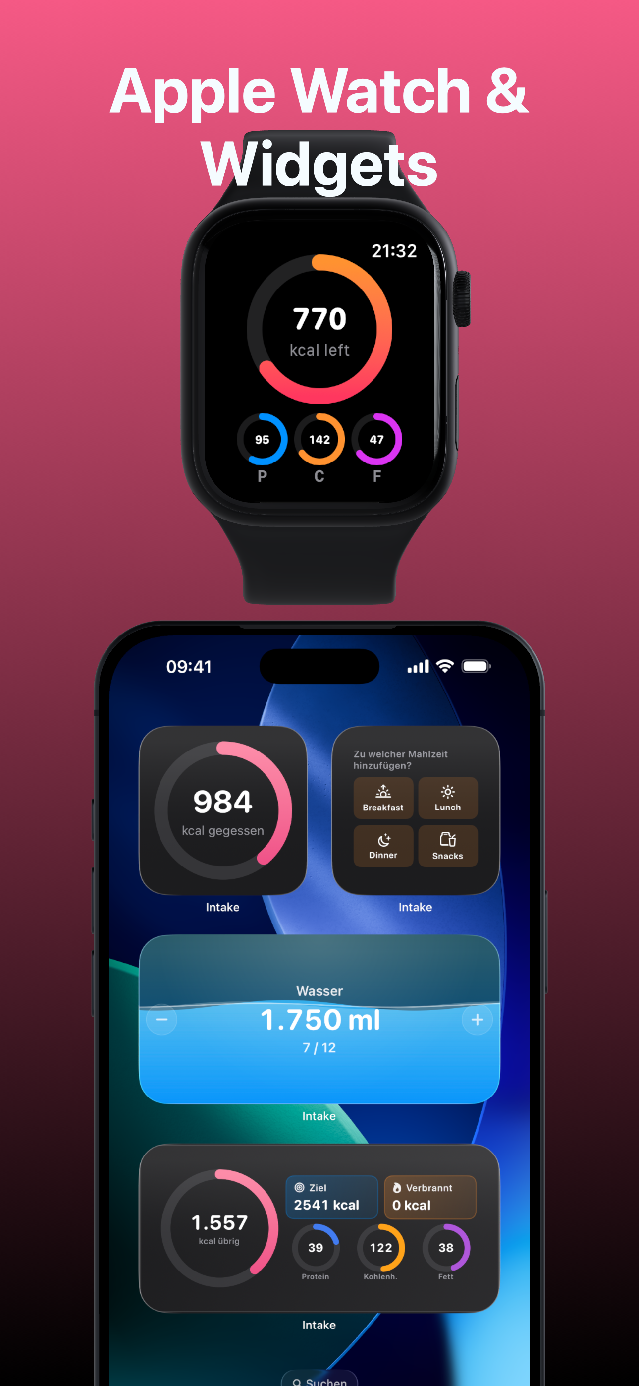 Apple Watch und Live Activities in Intake